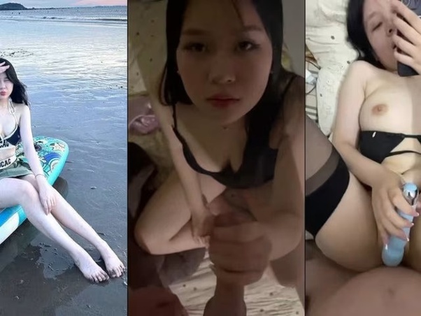 Em gái xinh da trắng mông to, trước khi đi làm khoe người yêu - clip sex